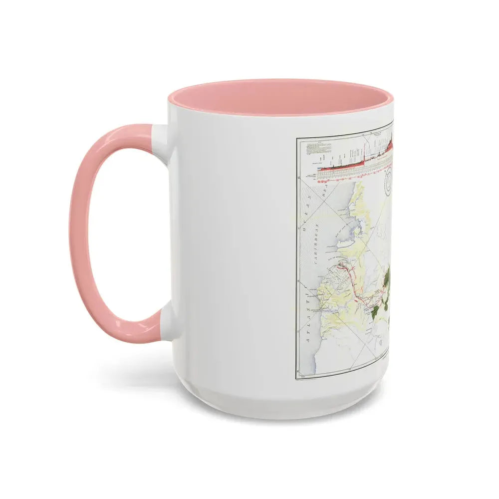 Central America - Panama Canal (1905) (Map) Accent Coffee Mug - Go Mug Yourself