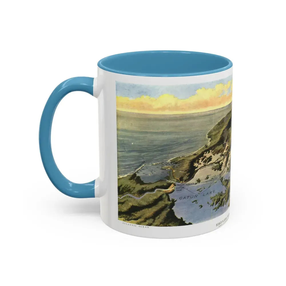 Central America - Panama Canal (1912) (Map) Accent Coffee Mug - Go Mug Yourself