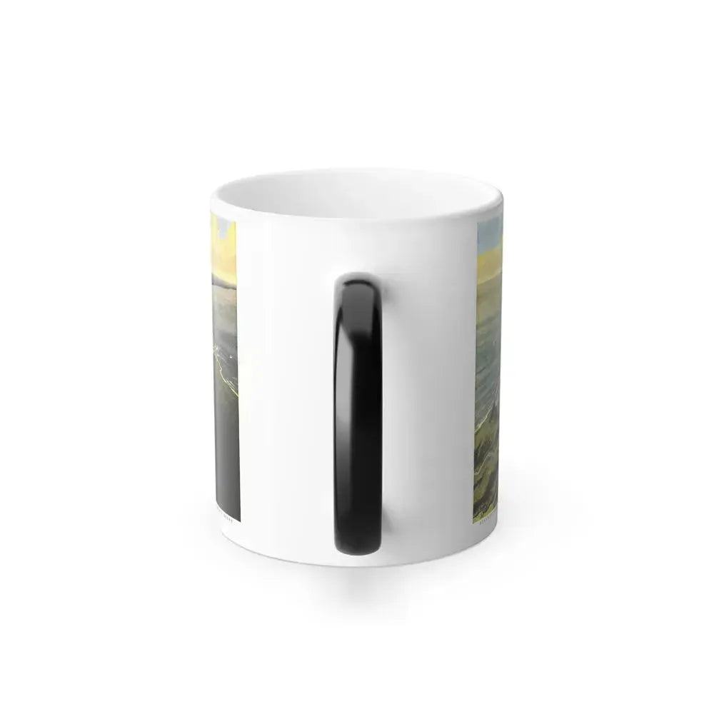 Central America - Panama Canal (1912) (Map) Color Changing Mug 11oz - Go Mug Yourself