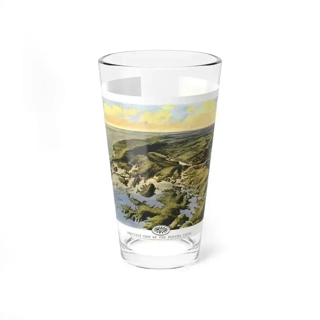 Central America - Panama Canal (1912) (Map) Pint Glass 16oz 16oz - Go Mug Yourself