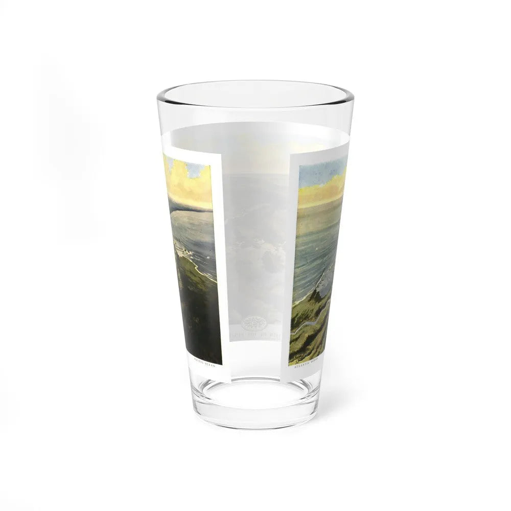 Central America - Panama Canal (1912) (Map) Pint Glass 16oz-Go Mug Yourself