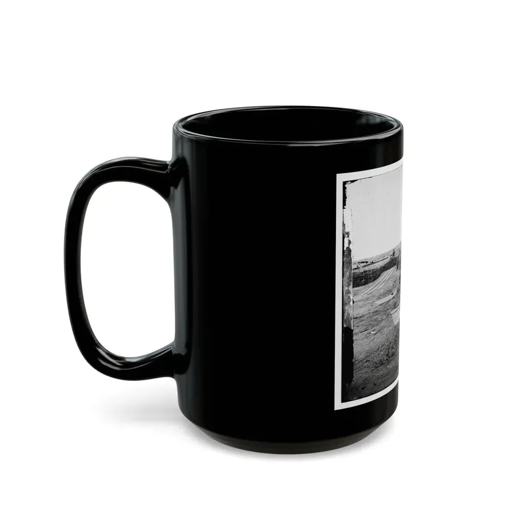 Centreville, Va. Fort On The Heights, With Quaker Guns (U.S. Civil War) Black Coffee Mug - Go Mug Yourself