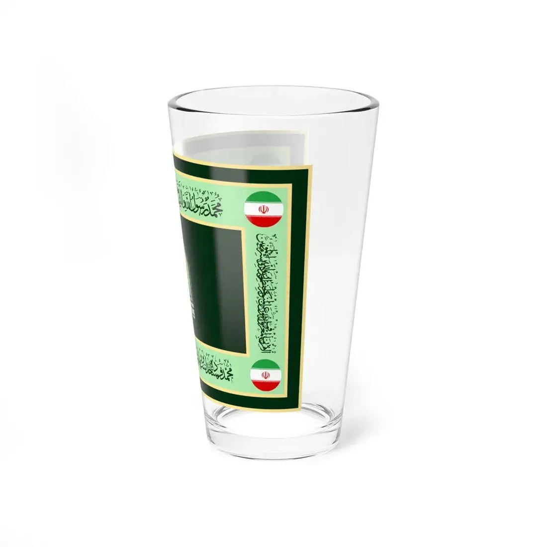 Ceremonial flag of the Law Enforcement Force of the Islamic Republic of Iran (Iran) Pint Glass 16oz - Go Mug Yourself