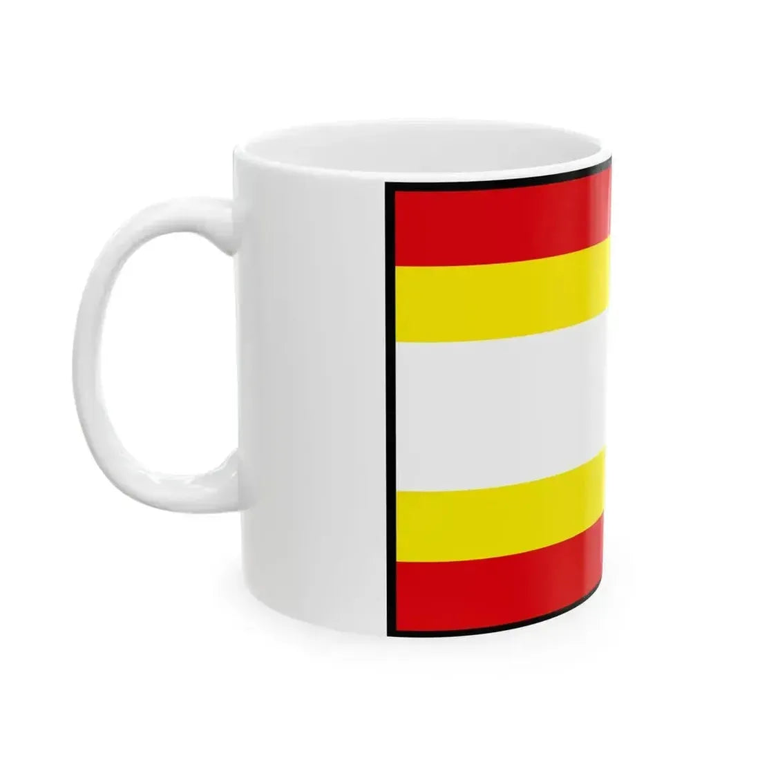 Cerenany Prievidza Flag (Slovakia) White Coffee Mug - Go Mug Yourself