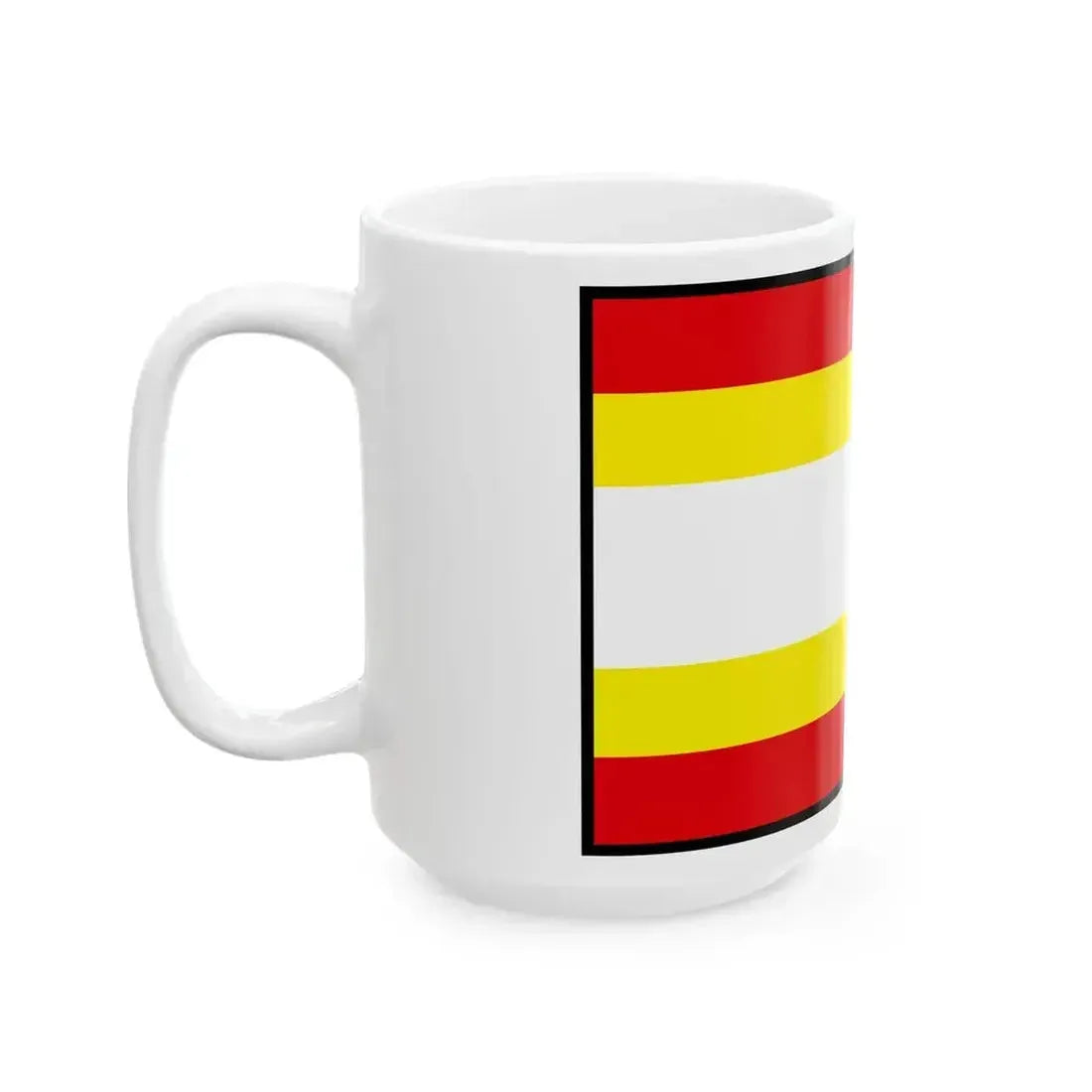 Cerenany Prievidza Flag (Slovakia) White Coffee Mug - Go Mug Yourself