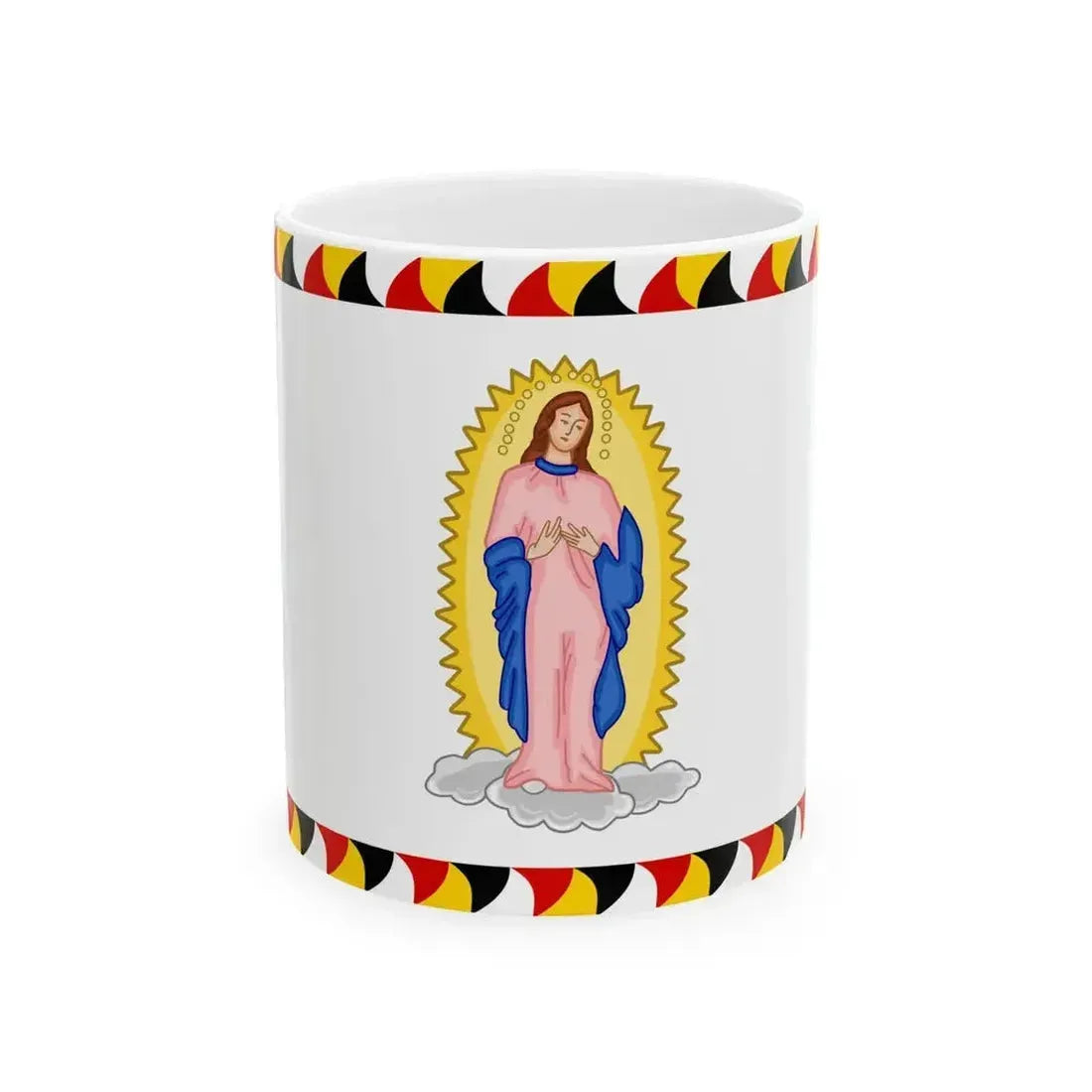 Cerimonial Flag of the Gardebataillon and Standard of the Common Army Reverse (Austria) White Coffee Mug 11oz - Go Mug Yourself