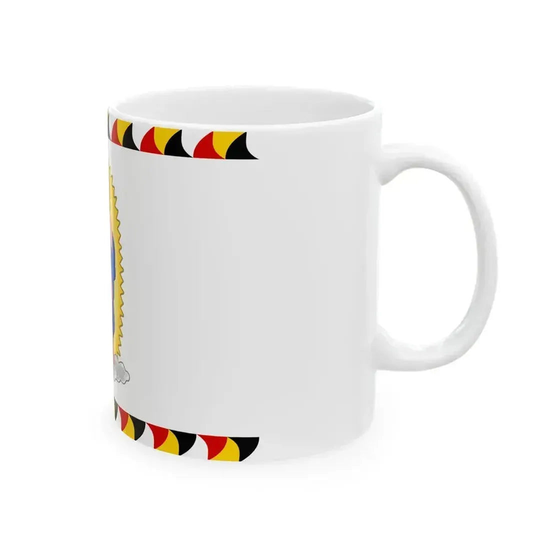 Cerimonial Flag of the Gardebataillon and Standard of the Common Army Reverse (Austria) White Coffee Mug - Go Mug Yourself