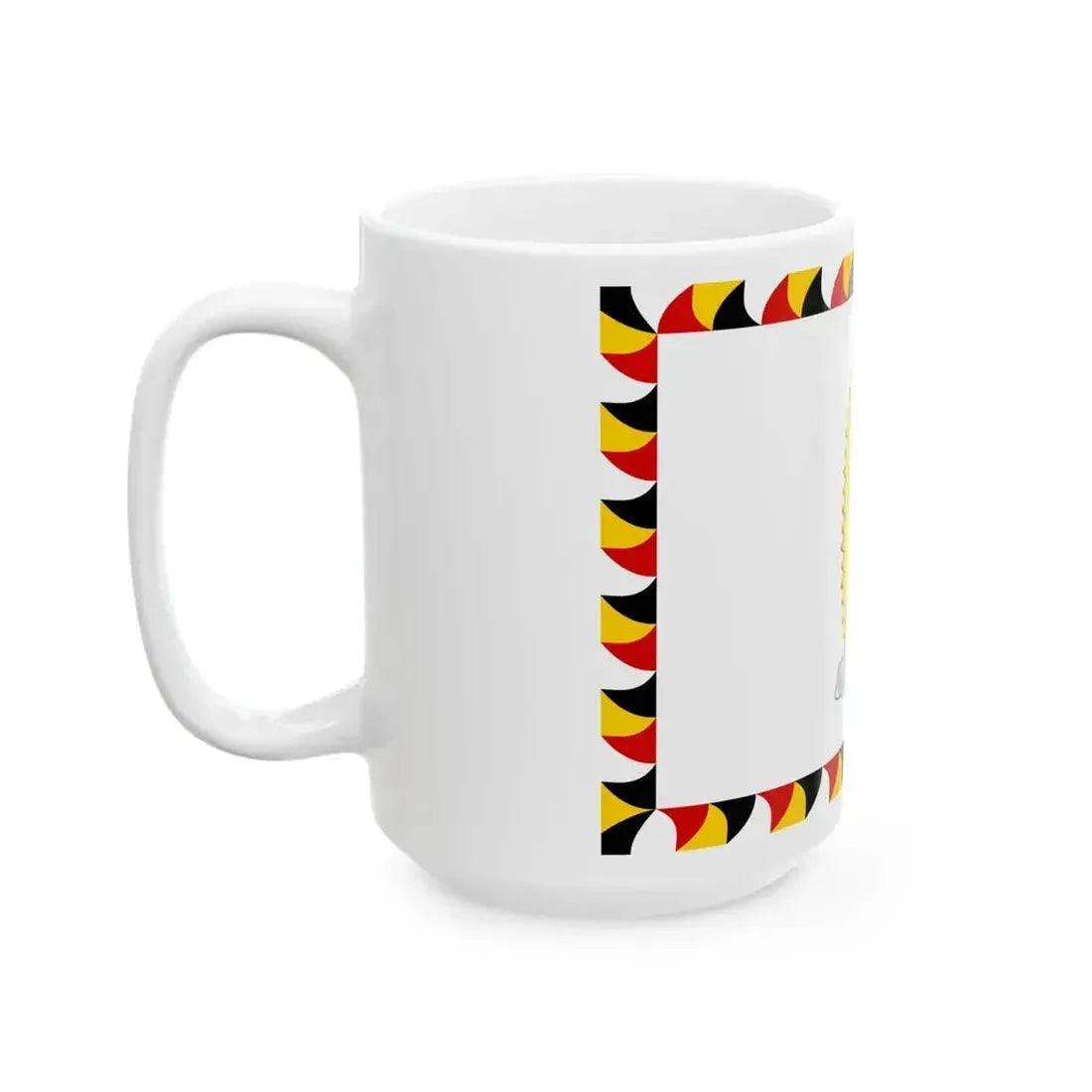 Cerimonial Flag of the Gardebataillon and Standard of the Common Army Reverse (Austria) White Coffee Mug - Go Mug Yourself