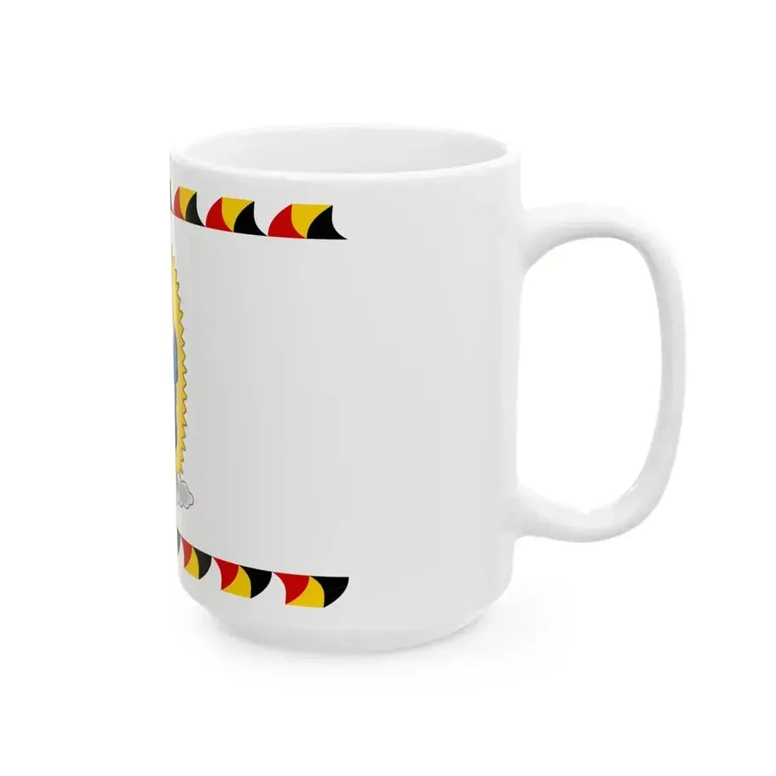 Cerimonial Flag of the Gardebataillon and Standard of the Common Army Reverse (Austria) White Coffee Mug - Go Mug Yourself