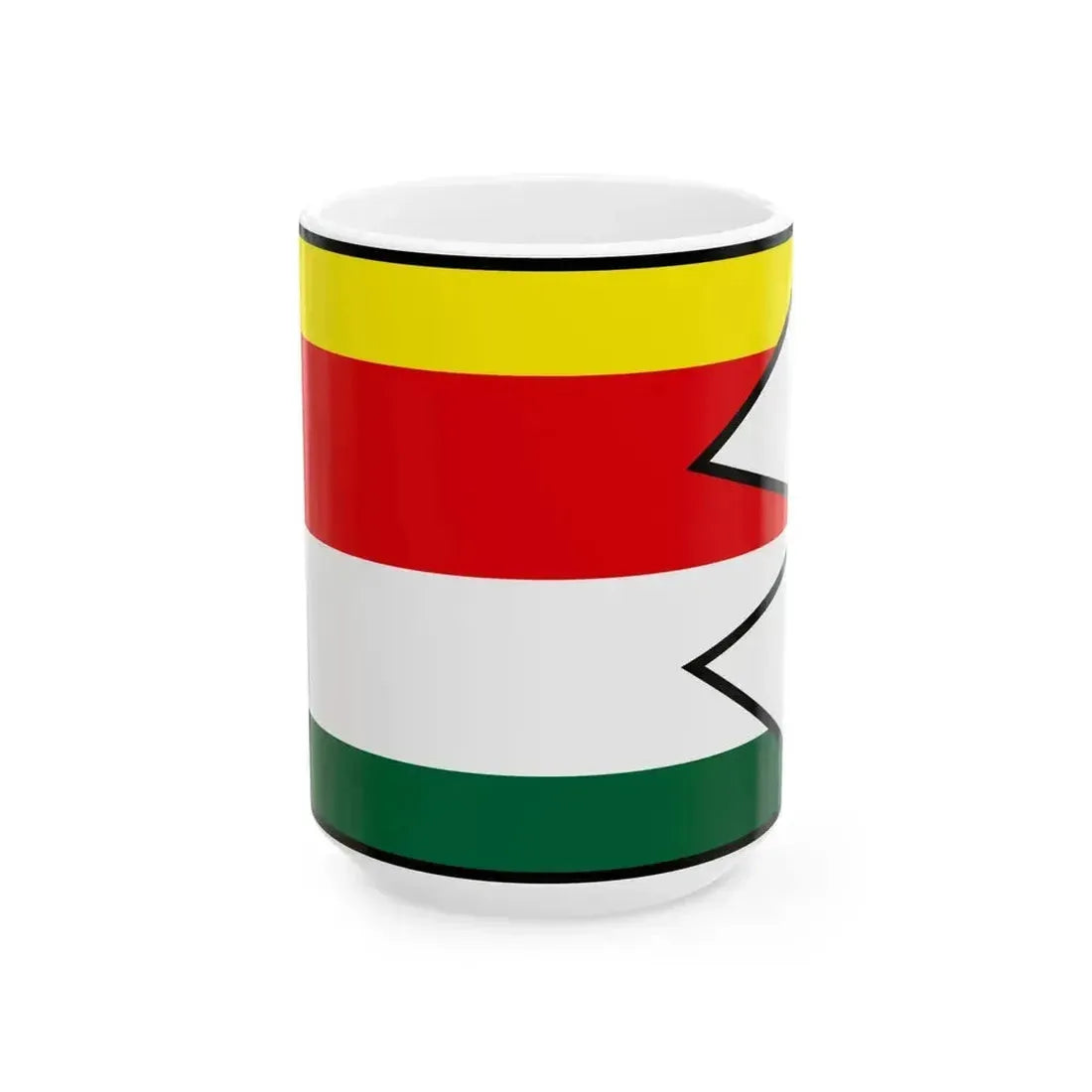 Cerin Banska Bystrica Flag (Slovakia) White Coffee Mug 15oz - Go Mug Yourself
