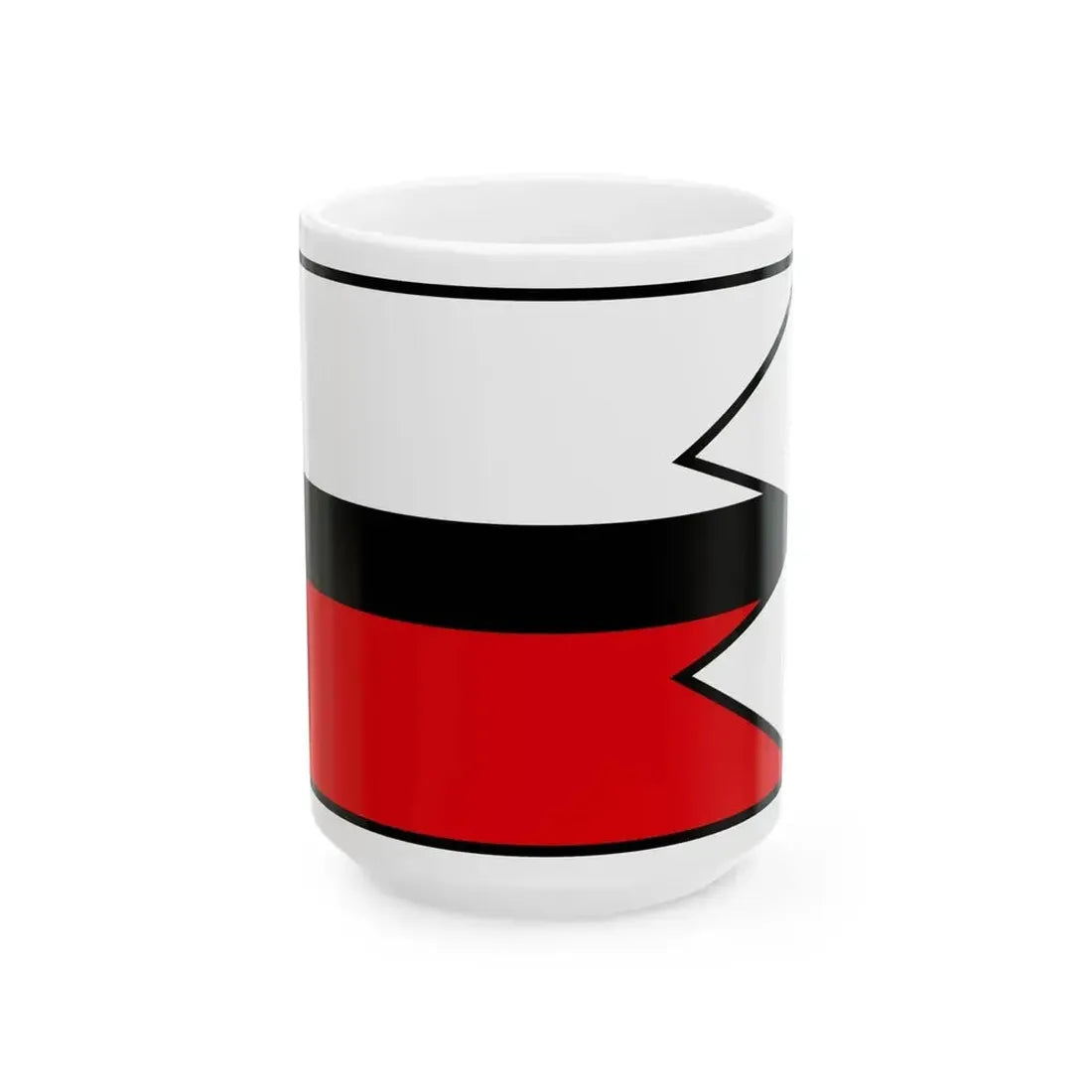 Cerveny Kamen Ilava Flag (Slovakia) White Coffee Mug 15oz - Go Mug Yourself