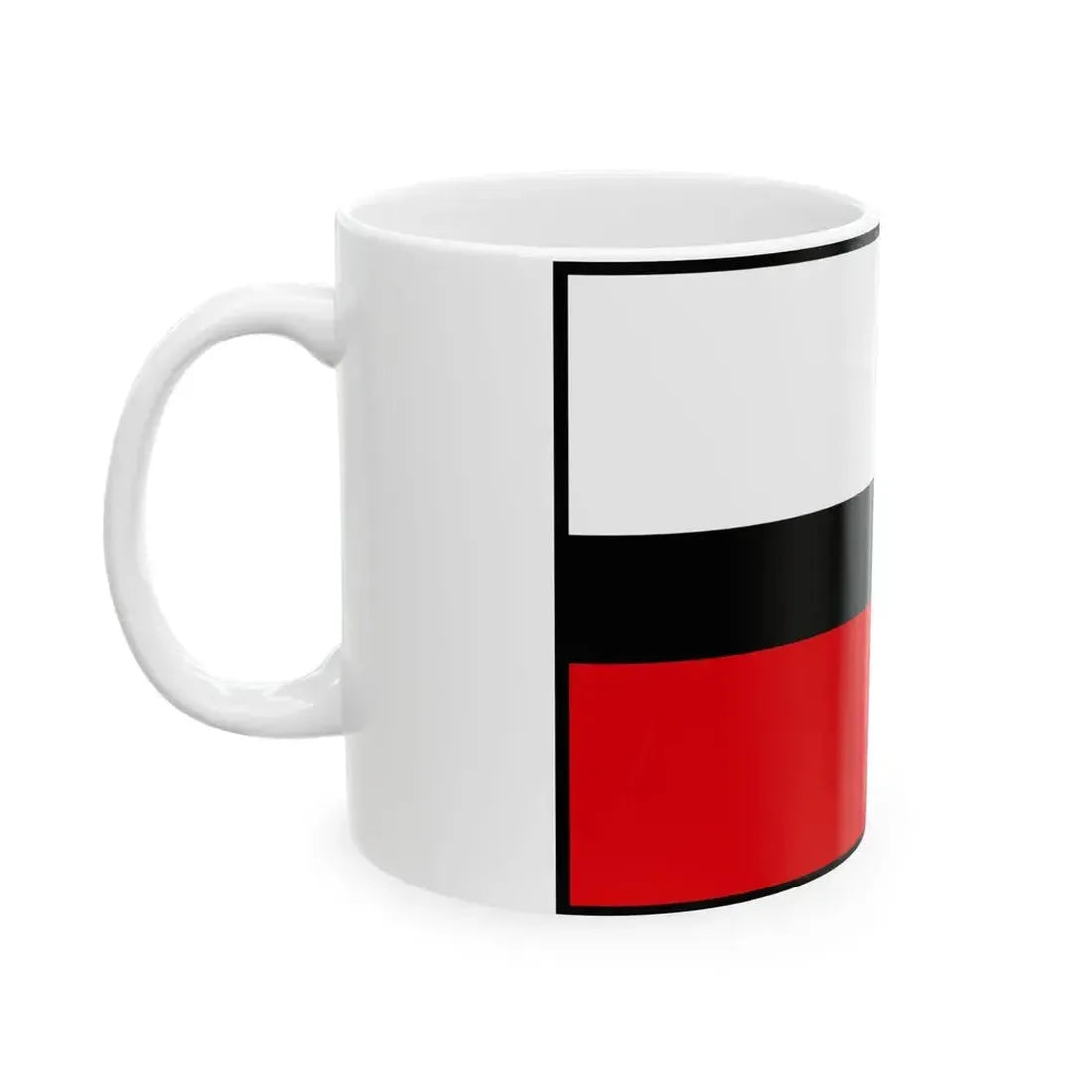 Cerveny Kamen Ilava Flag (Slovakia) White Coffee Mug - Go Mug Yourself