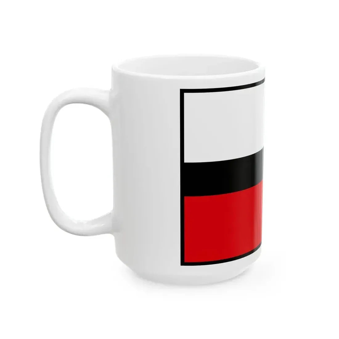 Cerveny Kamen Ilava Flag (Slovakia) White Coffee Mug - Go Mug Yourself