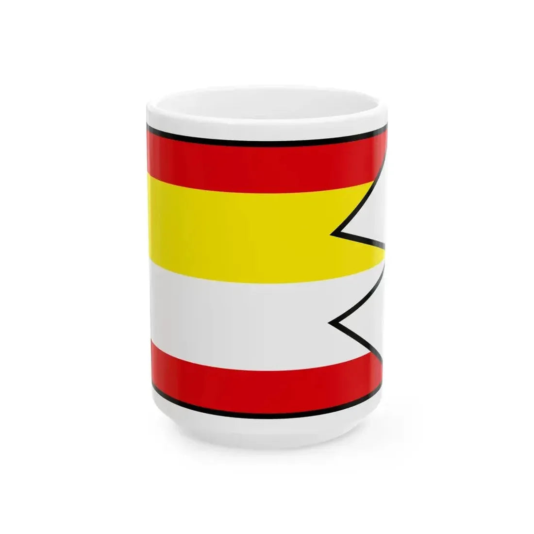 Cerveny Klastor Kezmarok Flag (Slovakia) White Coffee Mug 15oz - Go Mug Yourself