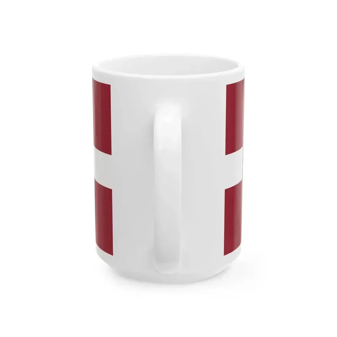 Cesis flag (Latvia) White Coffee Mug - Go Mug Yourself