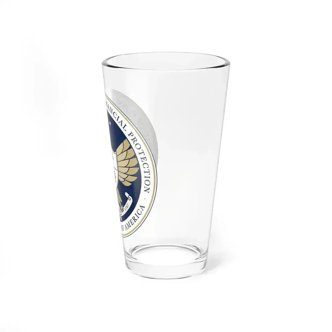 CFPB seal - Pint Glass 16oz - Go Mug Yourself
