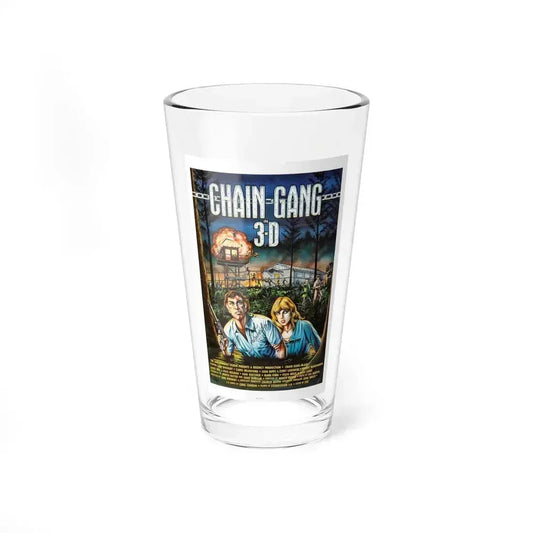 CHAIN GANG 1984 Movie Poster - Pint Glass 16oz 16oz - Go Mug Yourself