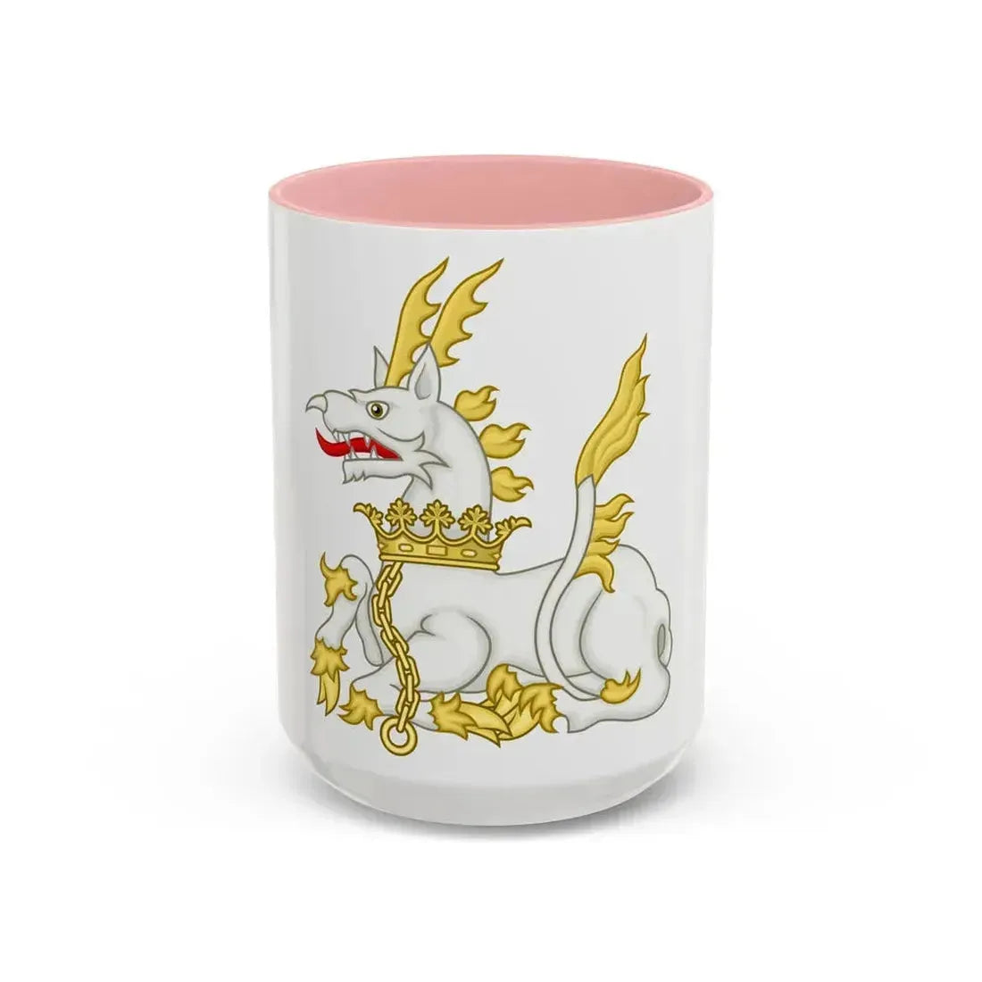Chained Antelope Badge of Henry V & VI - Accent Coffee Mug 15oz Pink - Go Mug Yourself