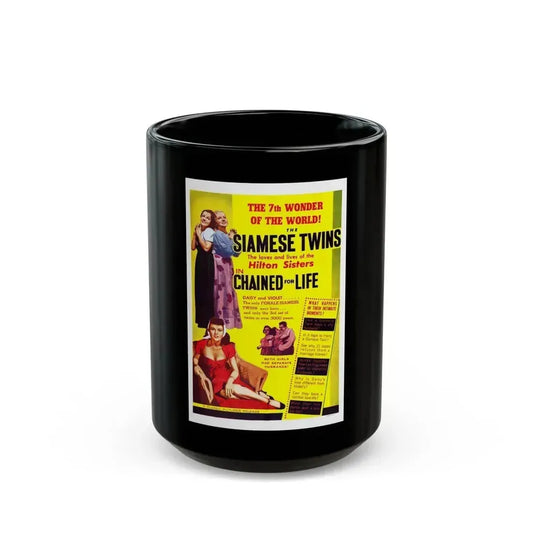 CHAINED FOR LIFE 1952 Movie Poster - Black Coffee Mug 15oz - Go Mug Yourself
