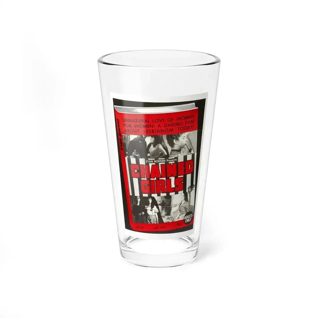 CHAINED GIRLS 1965 Movie Poster - Pint Glass 16oz 16oz - Go Mug Yourself
