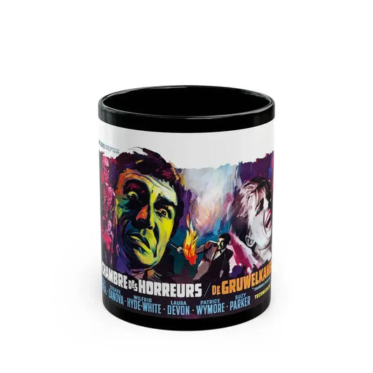 CHAMBER OF HORRORS (BELGIAN) 1966 Movie Poster - Black Coffee Mug 11oz - Go Mug Yourself