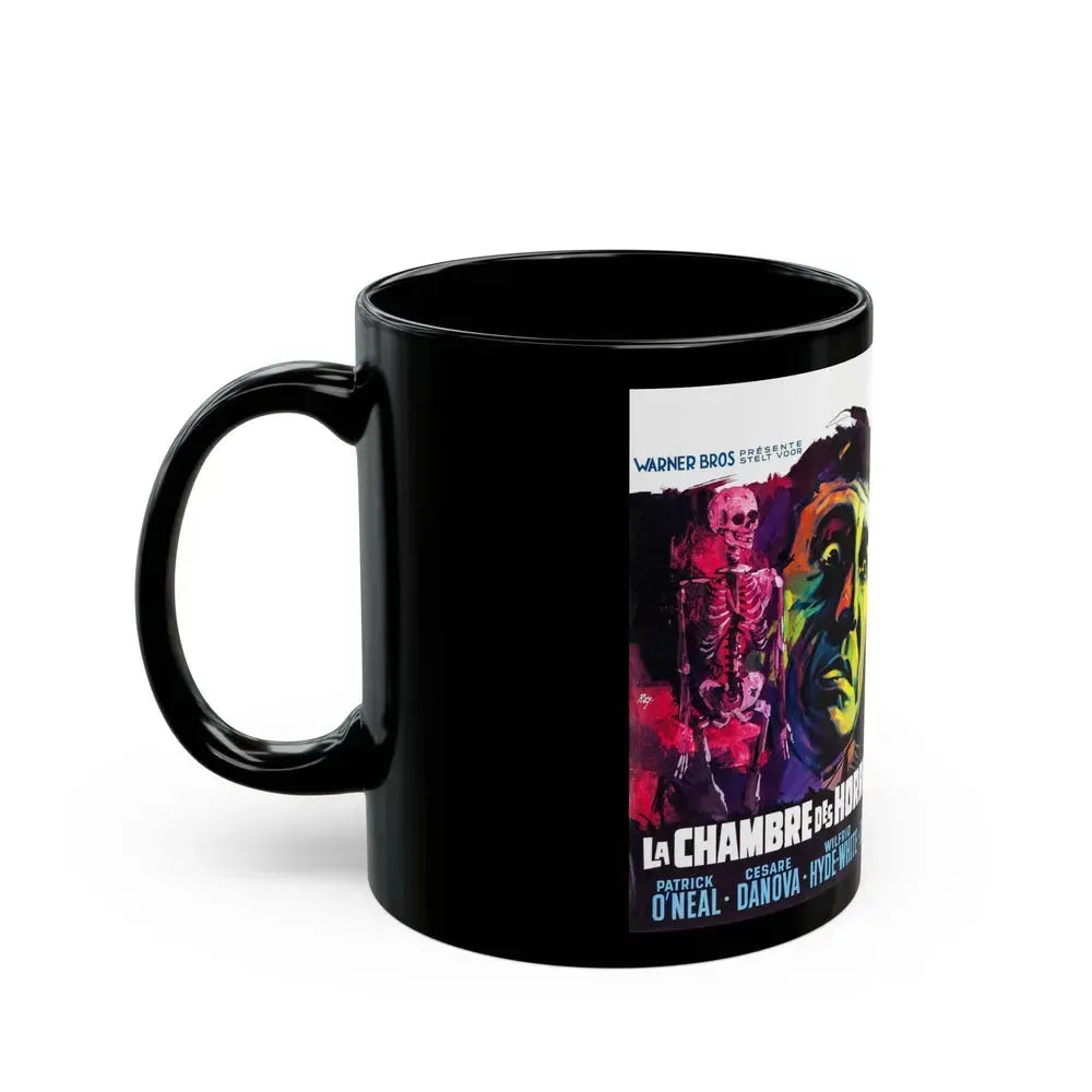 CHAMBER OF HORRORS (BELGIAN) 1966 Movie Poster - Black Coffee Mug - Go Mug Yourself