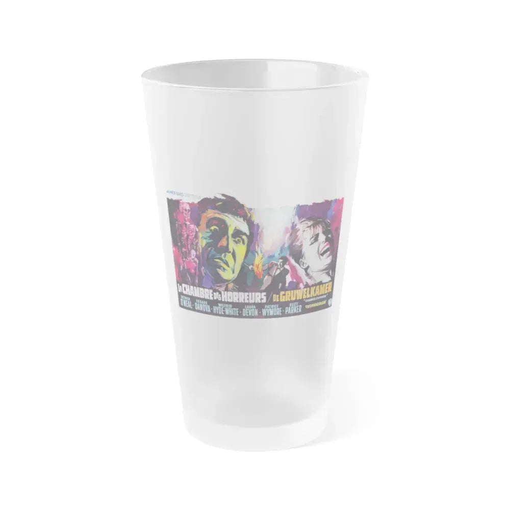 CHAMBER OF HORRORS (BELGIAN) 1966 Movie Poster - Frosted Pint Glass 16oz 16oz Frosted - Go Mug Yourself