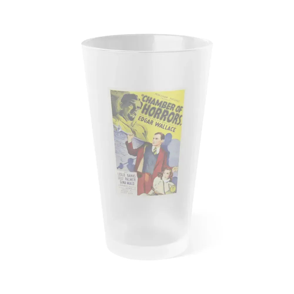 CHAMBER OF HORRORS (DOOR WITH SEVEN LOCKS) 1966 Movie Poster - Frosted Pint Glass 16oz 16oz Frosted - Go Mug Yourself