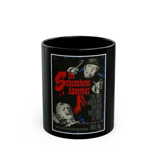 CHAMBER OF HORRORS (GERMAN) 1966 Movie Poster - Black Coffee Mug 11oz - Go Mug Yourself