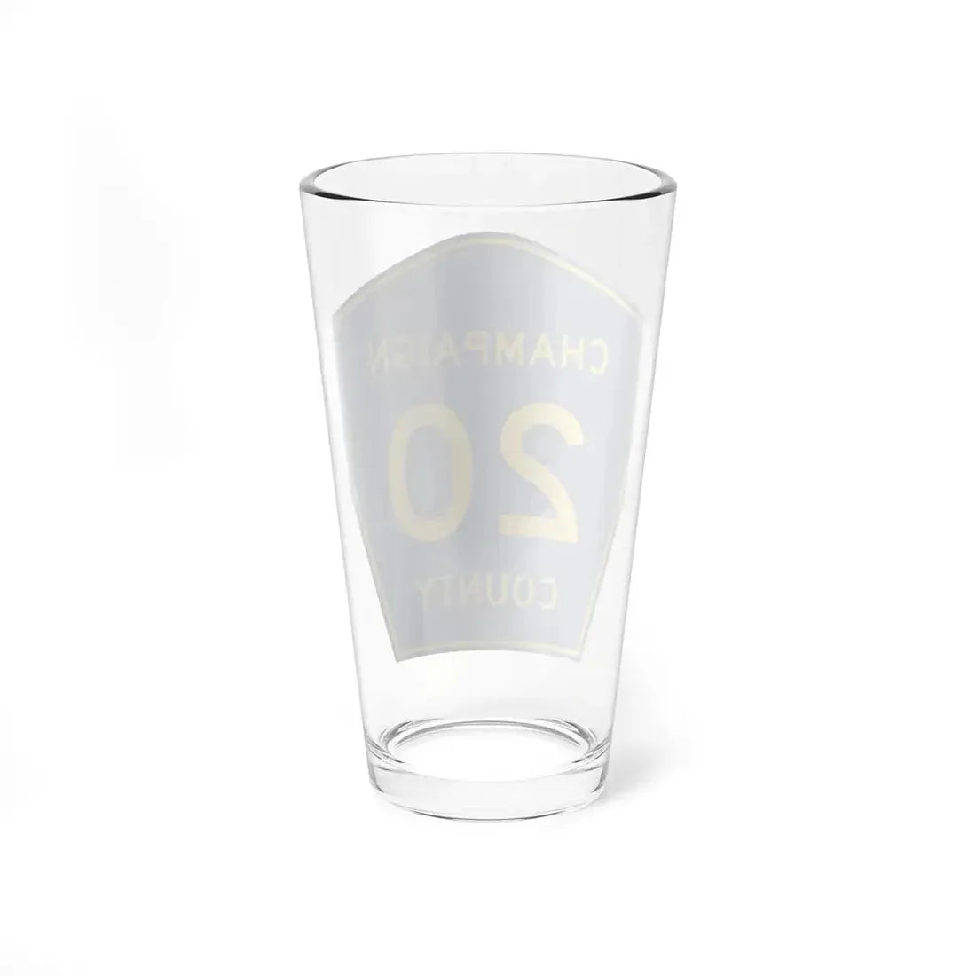 Champaign County 20 (Illinois) (Road Sign) Pint Glss 16oz - Go Mug Yourself