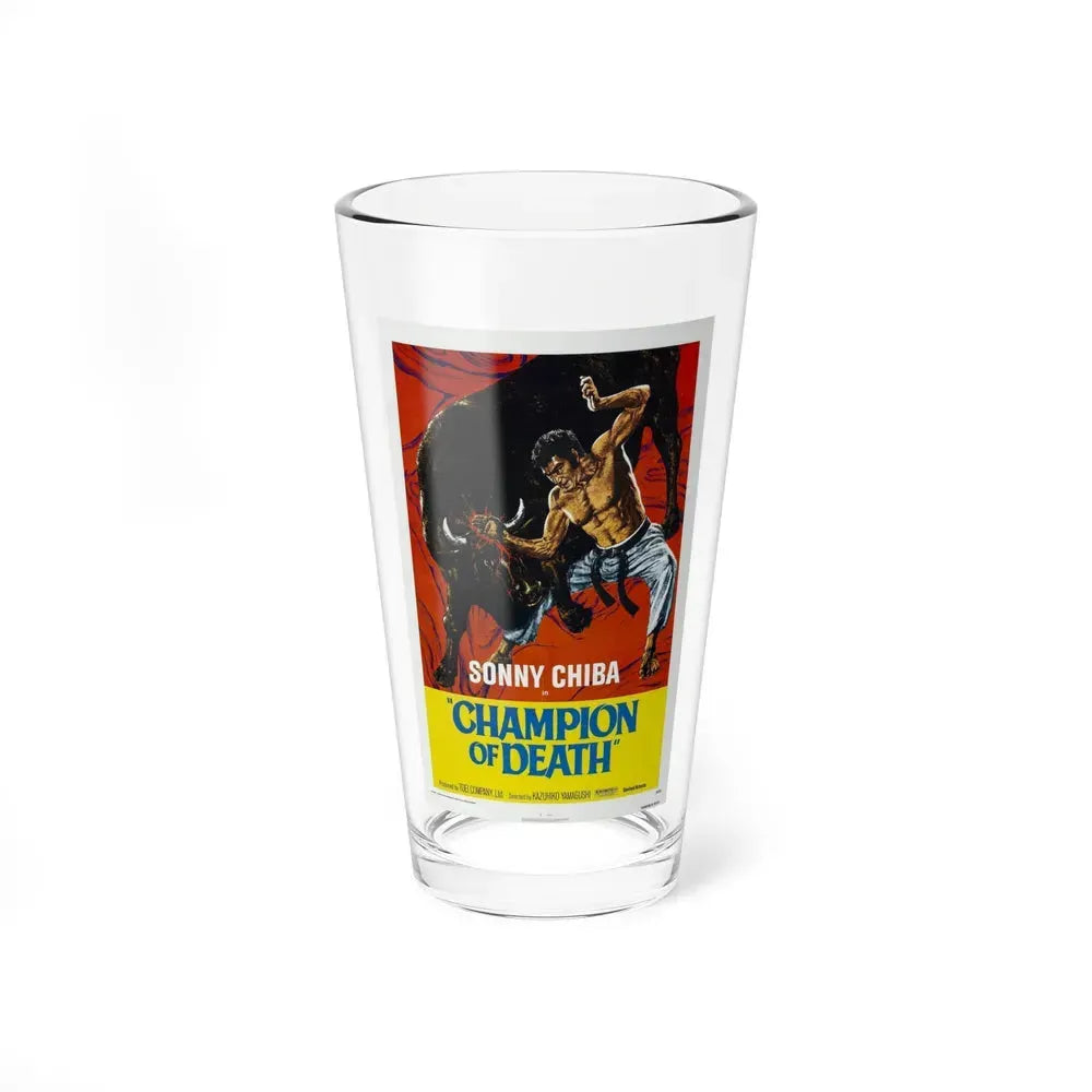 CHAMPION OF DEATH 1975 Movie Poster - Pint Glass 16oz 16oz - Go Mug Yourself