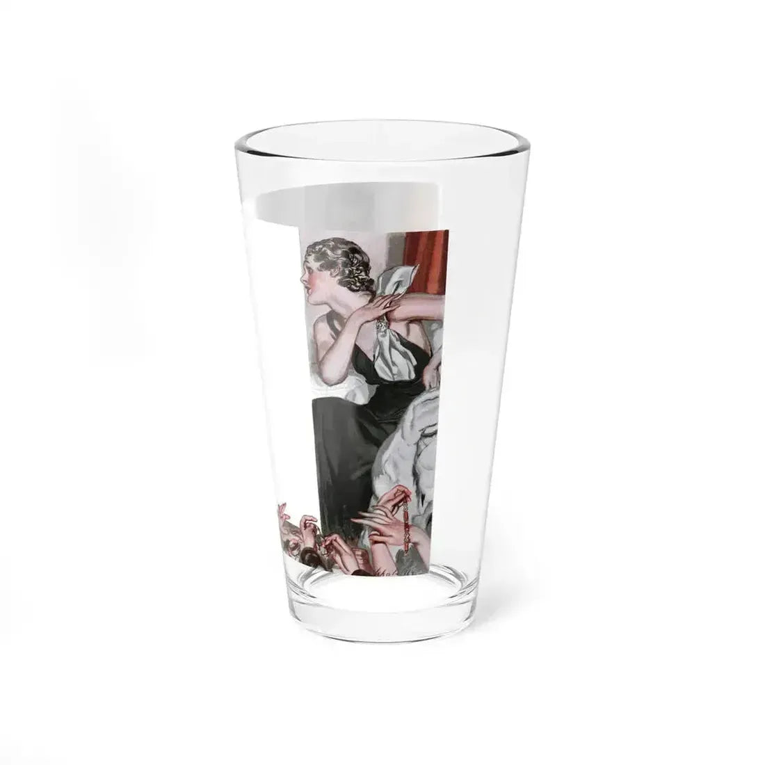 Chanel Copy, Cosmopolitan, November 1934 (Magazine Illustration) Pint Glass 16oz - Go Mug Yourself