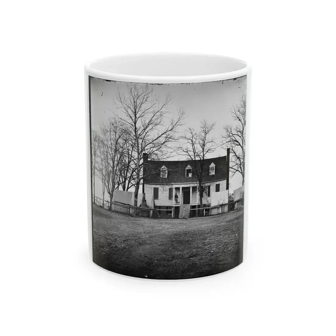 Chapin's Bluff, Virginia (Vicinity). Gen. David B. Birney's Headquarters (U.S. Civil War) White Coffee Mug 11oz - Go Mug Yourself