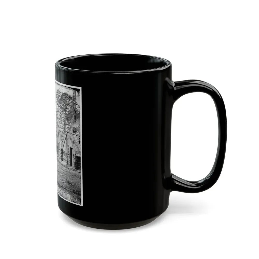 Chapin's Bluff, Virginia (Vicinity). Soldier's Quarters At Chapin's Farm (U.S. Civil War) Black Coffee Mug - Go Mug Yourself