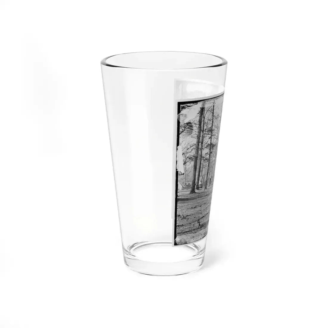 Chapin's Bluff, Virginia (Vicinity). Soldier's Quarters At Chapin's Farm (U.S. Civil War) Pint Glass 16oz - Go Mug Yourself