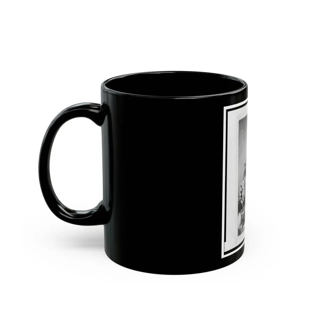 Chaplain Charles A. Fischer Of The 32nd Indiana Regiment, Full-Length Portrait, Standing, Facing Front (U.S. Civil War) Black Coffee Mug - Go Mug Yourself