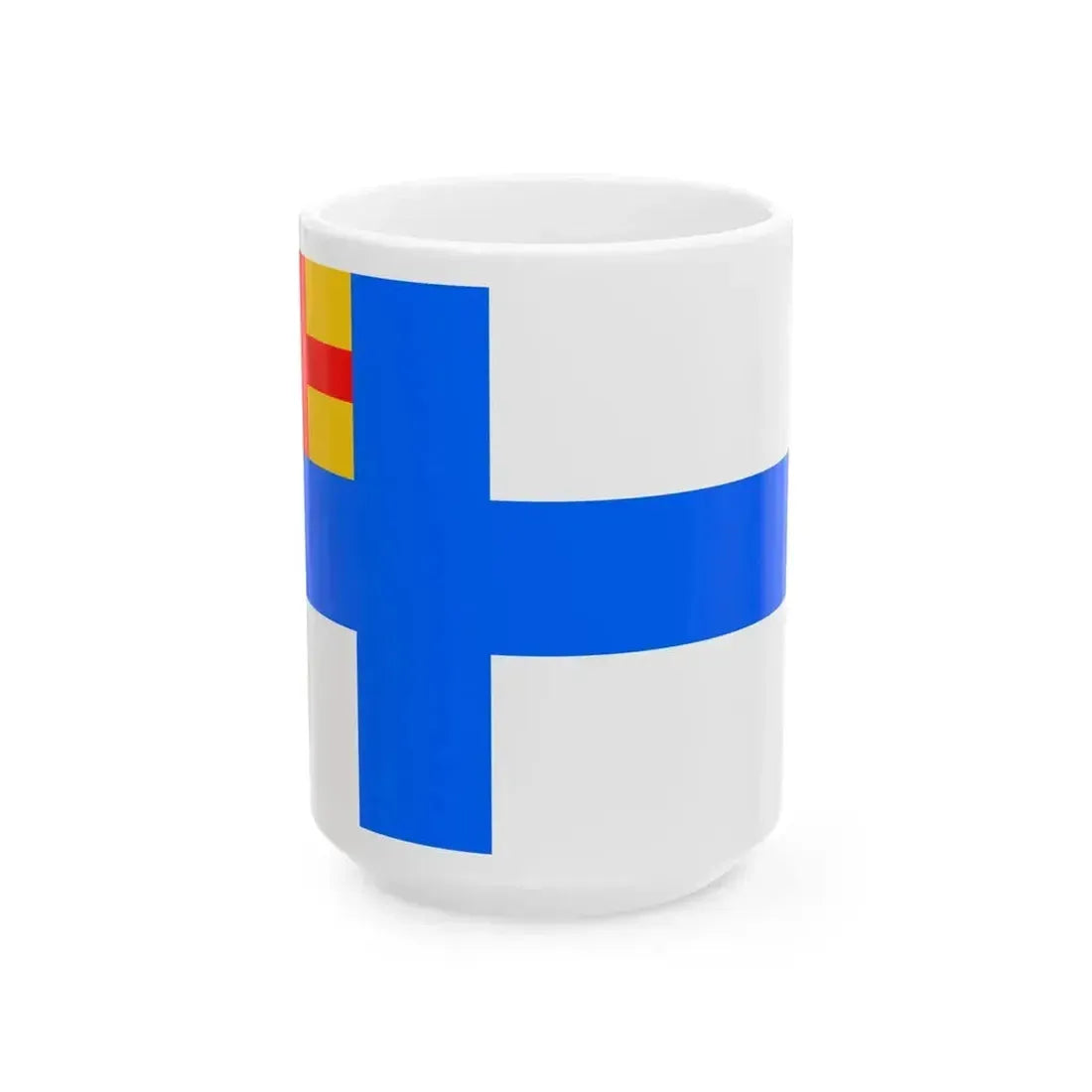 Charge dAffairs standard of Finland 1918 (Finland) White Coffee Mug 15oz - Go Mug Yourself