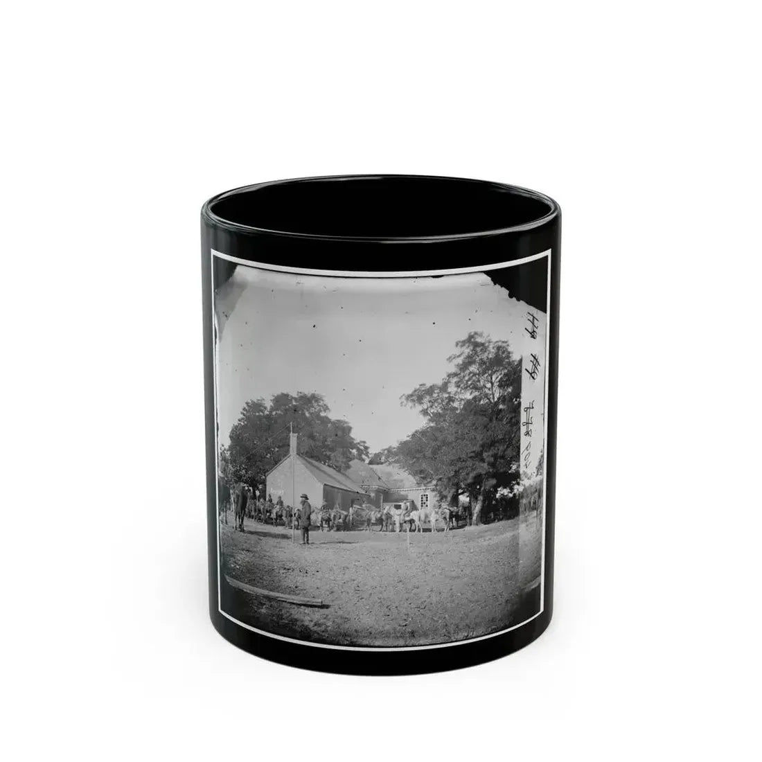 Charles City Court House, Va. Rear View Of The Courthouse (U.S. Civil War) Black Coffee Mug 11oz - Go Mug Yourself
