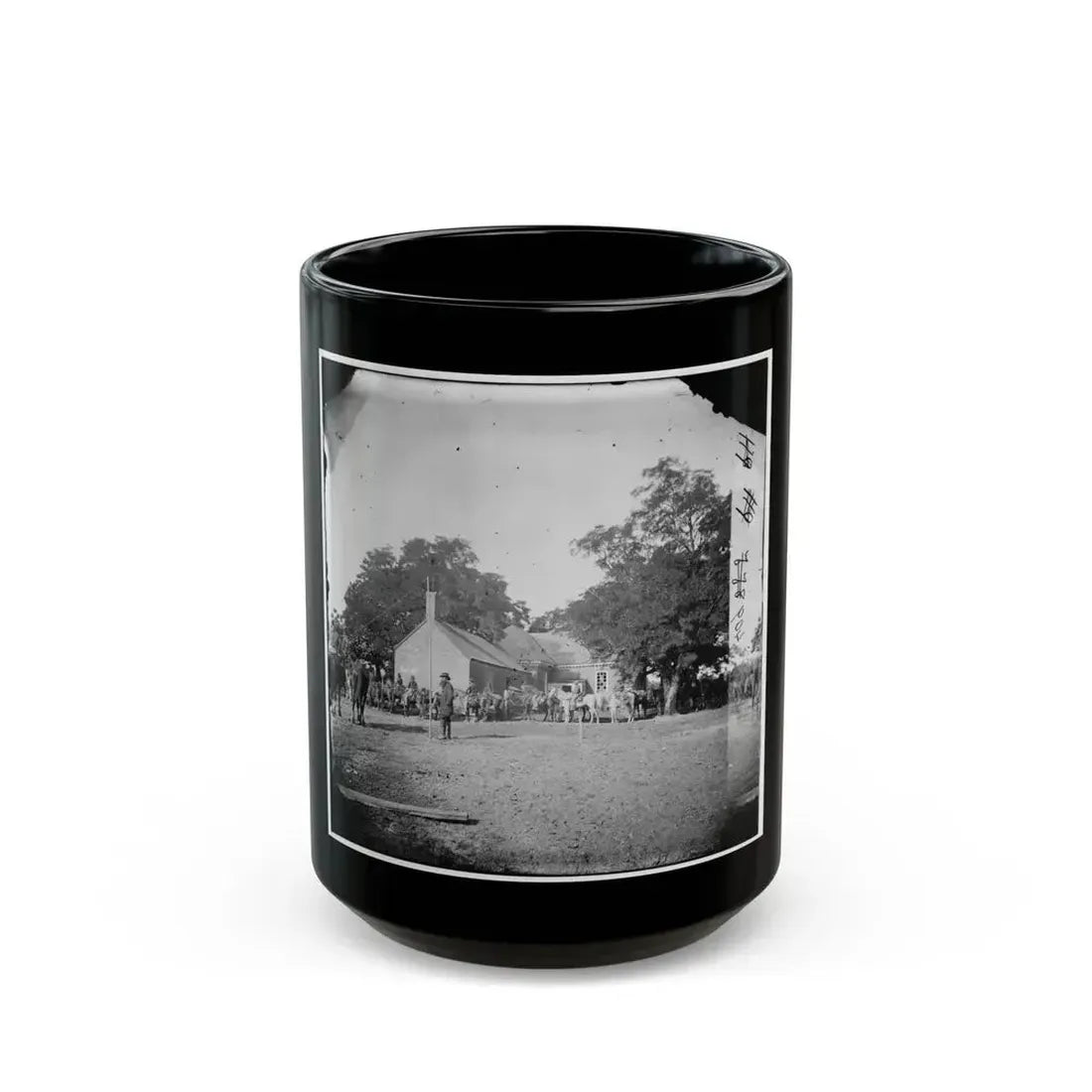 Charles City Court House, Va. Rear View Of The Courthouse (U.S. Civil War) Black Coffee Mug 15oz - Go Mug Yourself