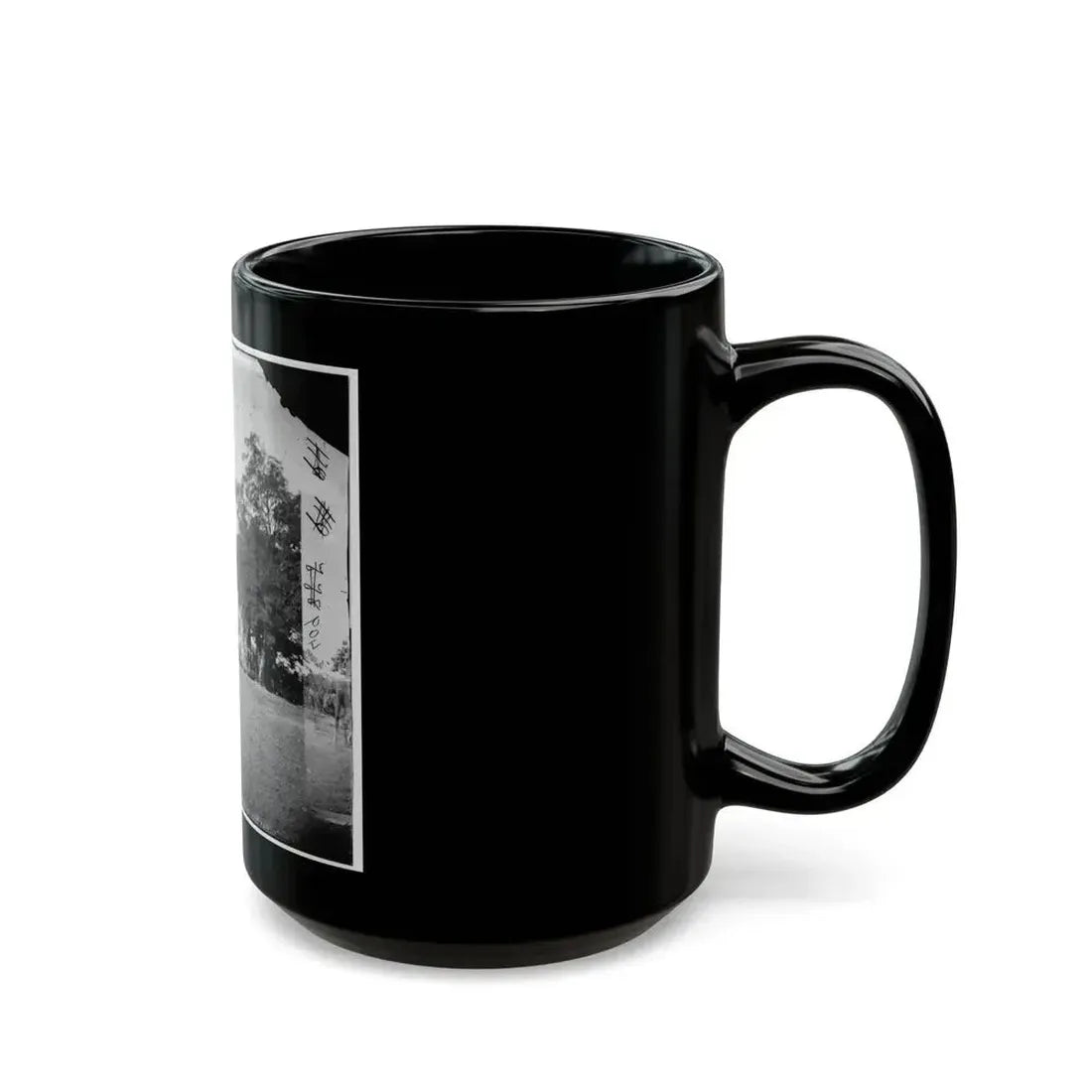 Charles City Court House, Va. Rear View Of The Courthouse (U.S. Civil War) Black Coffee Mug - Go Mug Yourself