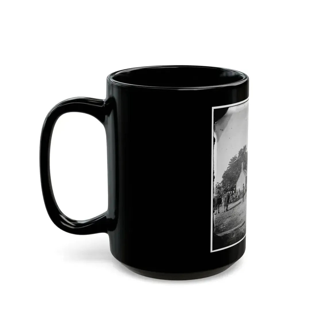 Charles City Court House, Va. Rear View Of The Courthouse (U.S. Civil War) Black Coffee Mug - Go Mug Yourself
