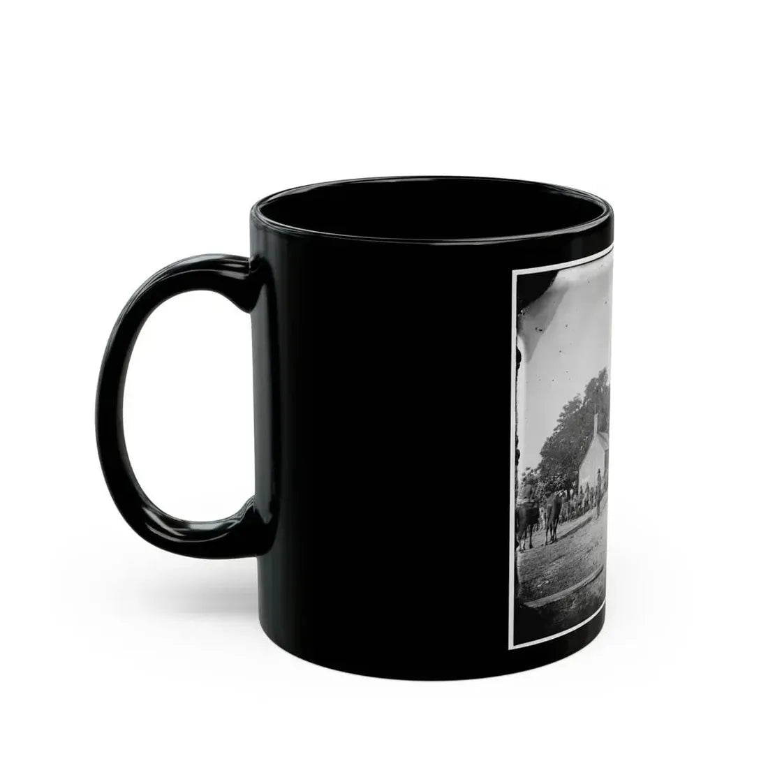 Charles City Court House, Va. Rear View Of The Courthouse (U.S. Civil War) Black Coffee Mug - Go Mug Yourself