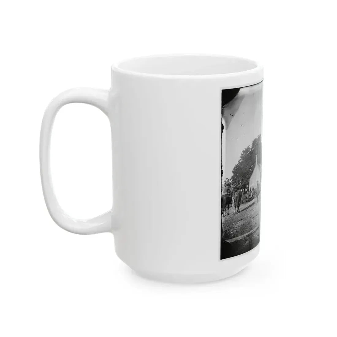 Charles City Court House, Va. Rear View Of The Courthouse (U.S. Civil War) White Coffee Mug - Go Mug Yourself