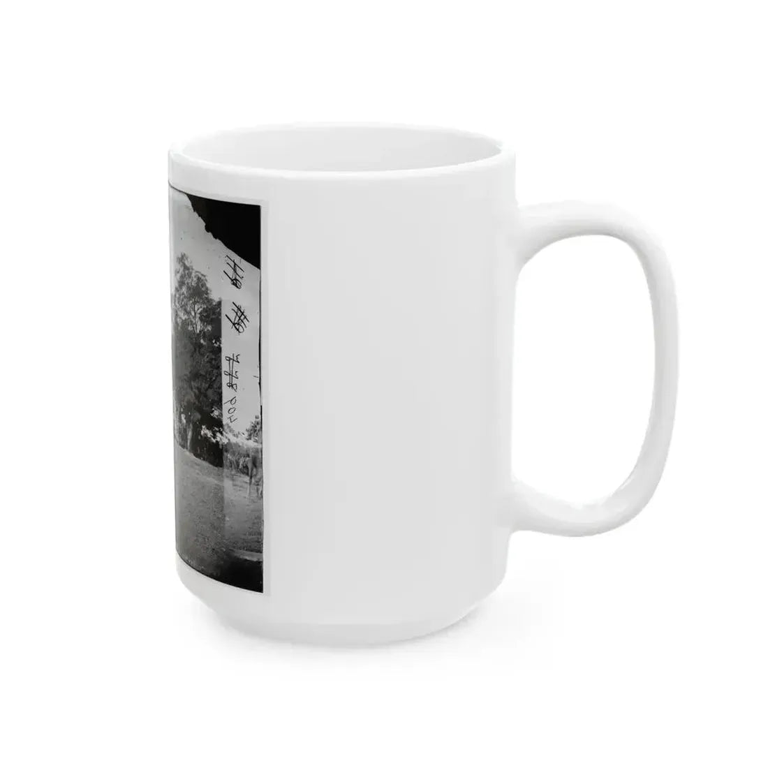 Charles City Court House, Va. Rear View Of The Courthouse (U.S. Civil War) White Coffee Mug - Go Mug Yourself