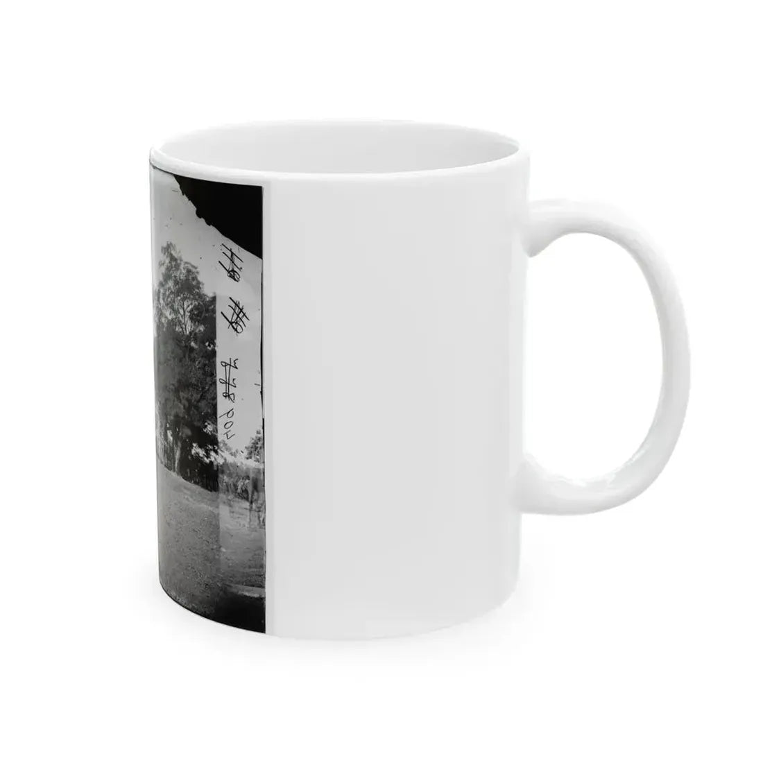 Charles City Court House, Va. Rear View Of The Courthouse (U.S. Civil War) White Coffee Mug - Go Mug Yourself
