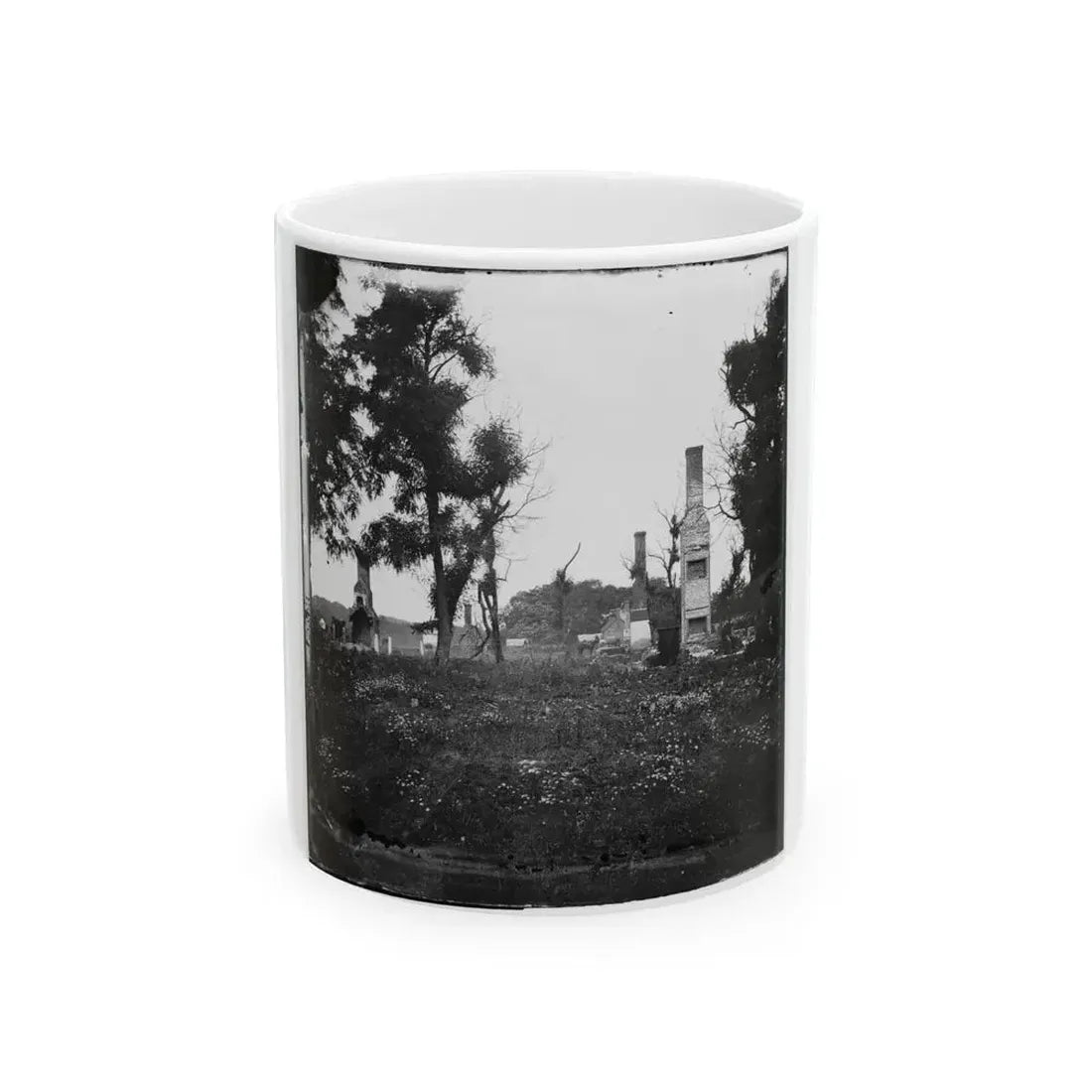 Charles City Court House, Va. Ruins Of Houses (U.S. Civil War) White Coffee Mug 11oz - Go Mug Yourself