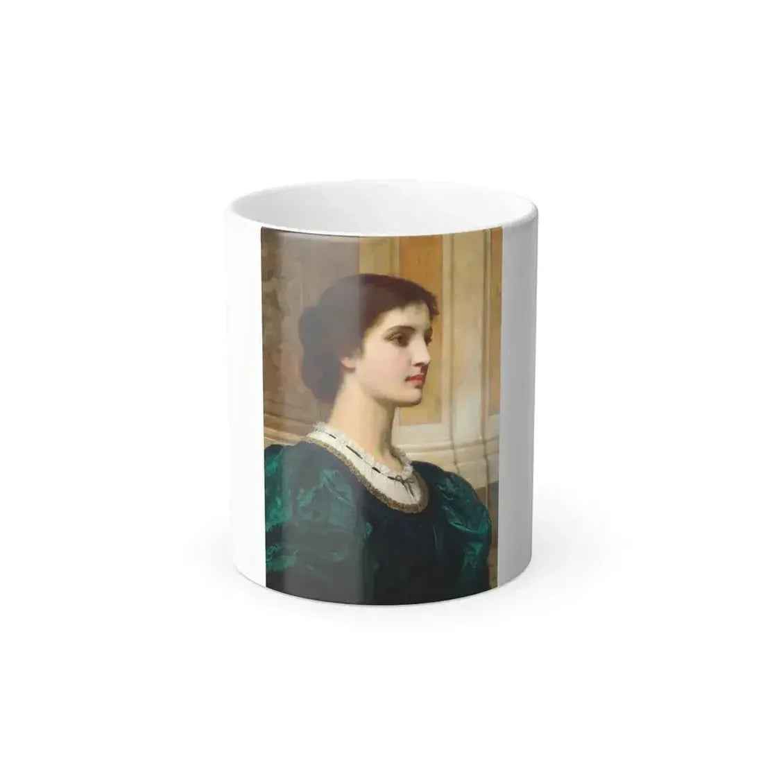 Charles Edward Perugini (1839-1918) Kate - Oil on Canvas - Color Changing Mug 11oz 11oz - Go Mug Yourself