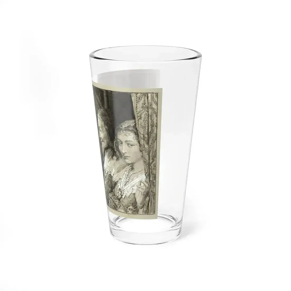 Charles I and his Queen Passing Through the Hostile Crowd (Magazine Illustration) Pint Glass 16oz - Go Mug Yourself