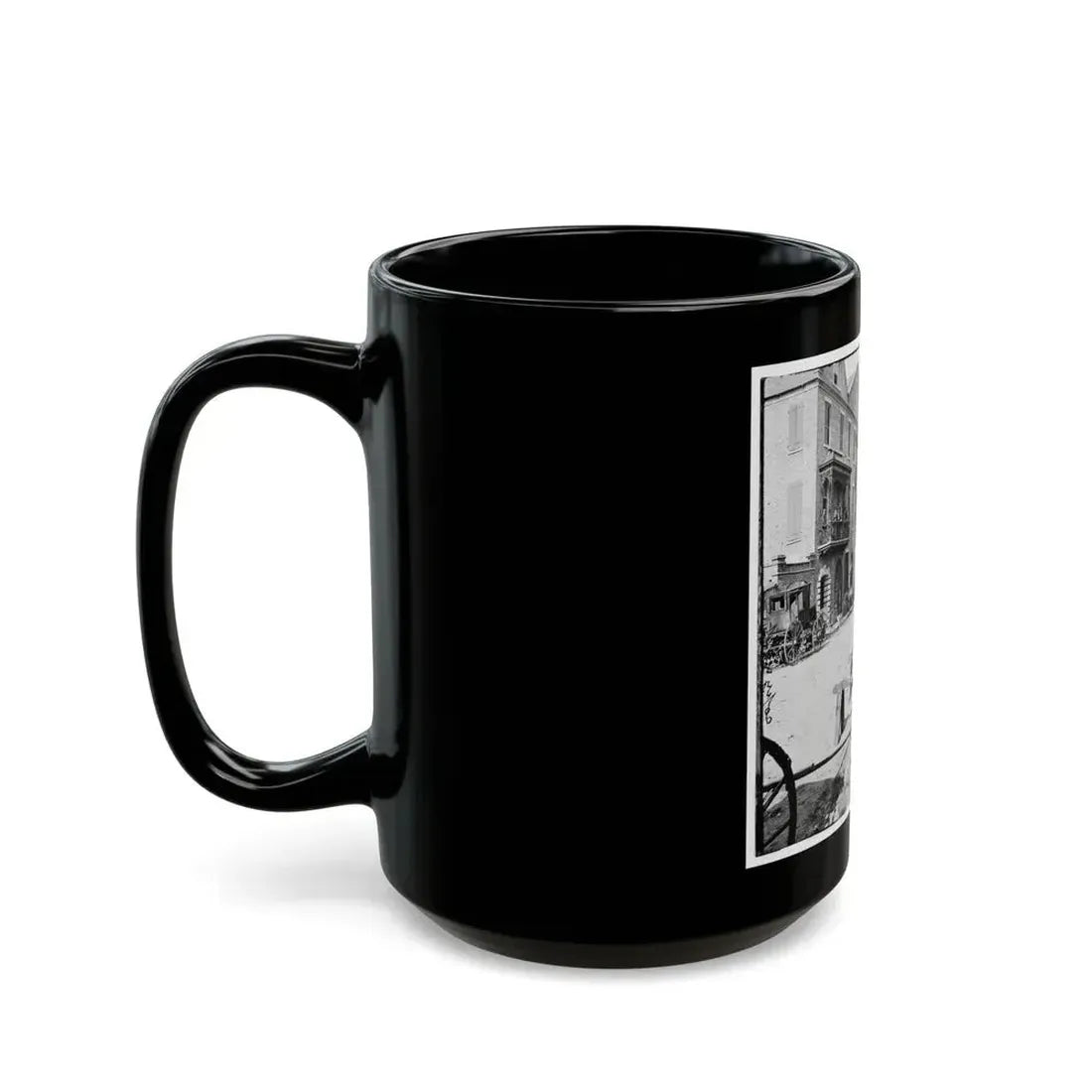 Charleston, S.C. Archibald Mcleish's Vulcan Iron Works And Other Houses On Cumberland Street (U.S. Civil War) Black Coffee Mug - Go Mug Yourself
