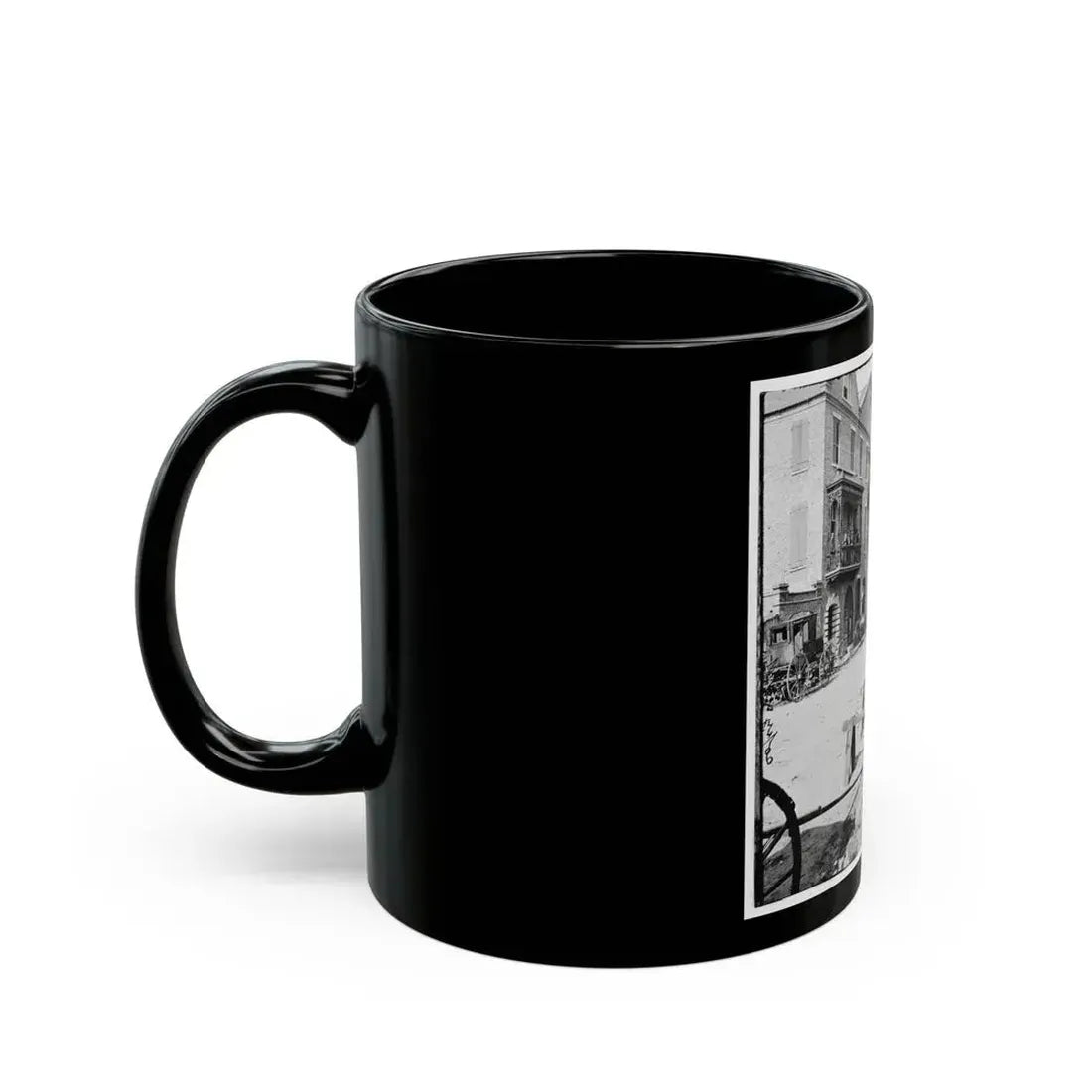 Charleston, S.C. Archibald Mcleish's Vulcan Iron Works And Other Houses On Cumberland Street (U.S. Civil War) Black Coffee Mug - Go Mug Yourself
